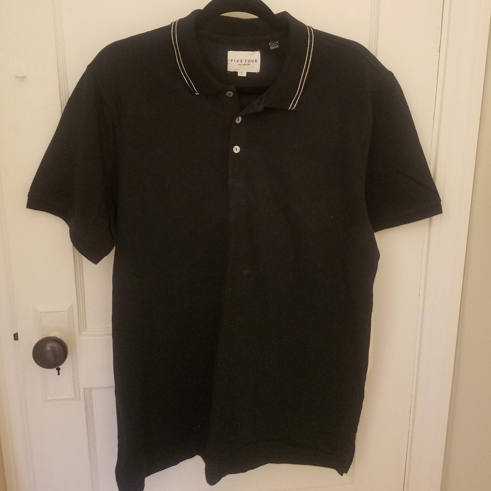 Five Four Los Angeles - Black - Men's Polo